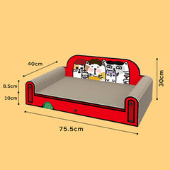 DIY Cat Scratching Board with Stickers | Multi-Sided Cat Lounge-3