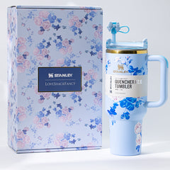  Stainless Steel Blue Floral Breeze Tumbler [Limited Edition]-0