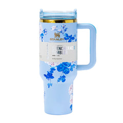  Stainless Steel Blue Floral Breeze Tumbler [Limited Edition]-1