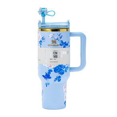  Stainless Steel Blue Floral Breeze Tumbler [Limited Edition]-2